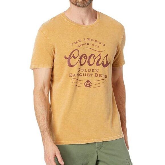 Lucky Brand Coors Western Tee Large Honey Mustard 7M85645-2HM - Picture 1 of 6